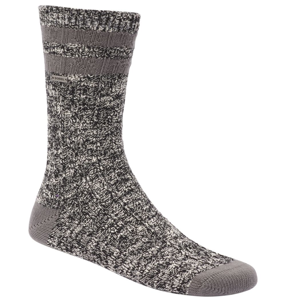 Sorel Women's Cotton Varsity Stripe Crew - Black