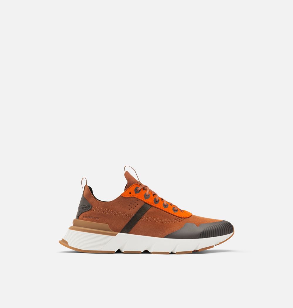 Sorel Men's Kinetic™ Rush Sneaker - Dark Amber, Spark Orange