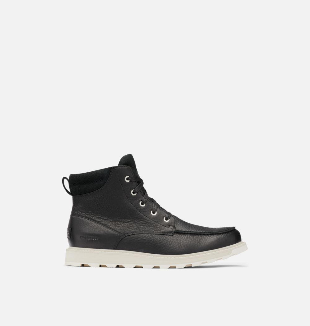 Sorel Men's Madson™ II Moc Toe Boot - Black, Dark Stone