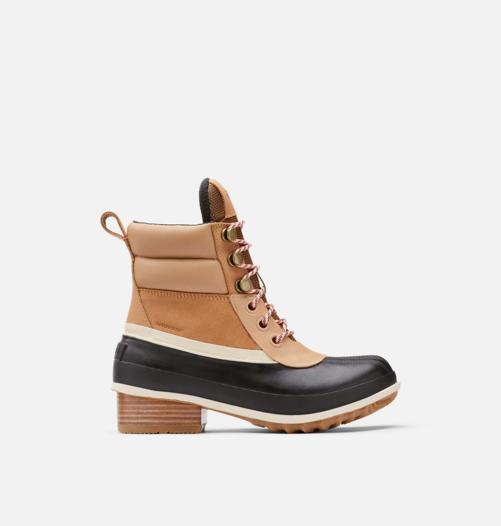 Sorel Womens Slimpack™ III Hiker Duck Boot - Tawny Buff, Black