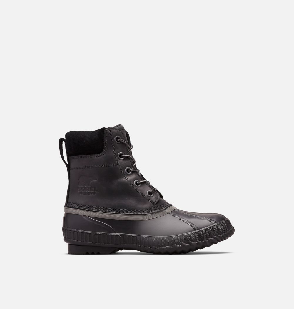 Sorel Mens Cheyanne II Lace Duck Boot - Black, Black