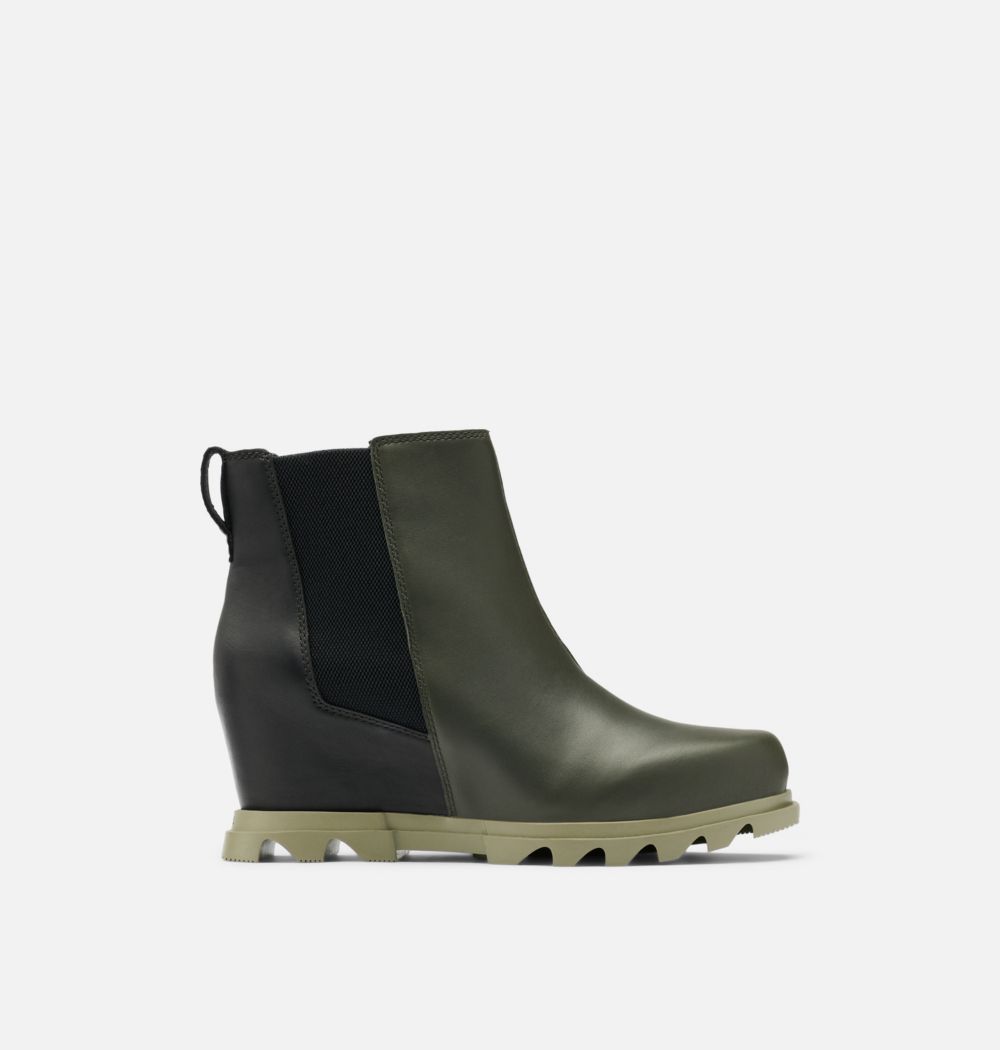 Sorel Women's Joan Of Arctic™ Wedge III Chelsea Bootie - Dark Moss, Sage
