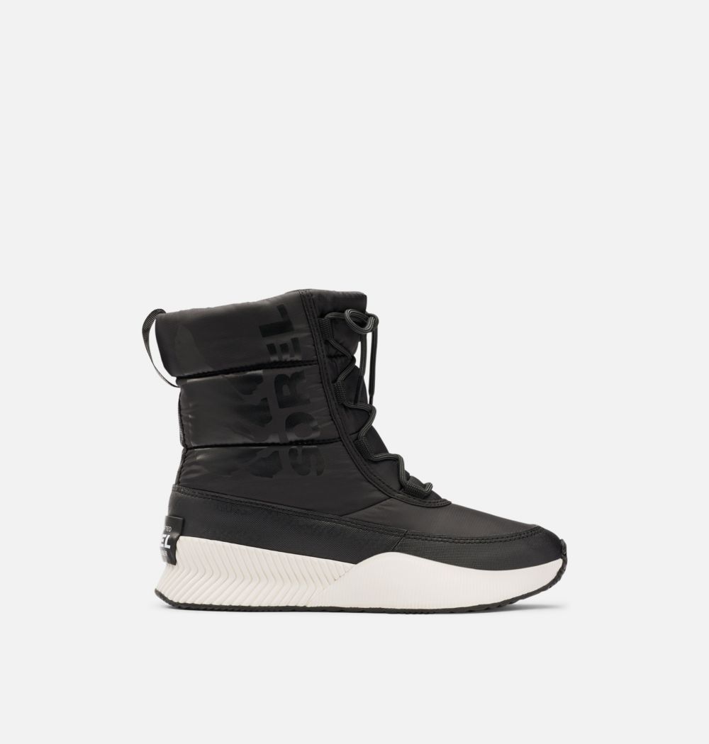 Sorel Women's Out 'N About™ III Puffy Lace Boot - Black, Sea Salt
