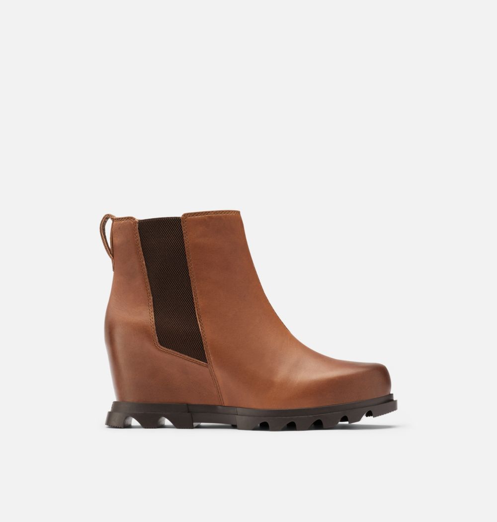 Sorel Women's Joan Of Arctic™ Wedge III Chelsea Bootie - Hazelnut, Blackened Brown