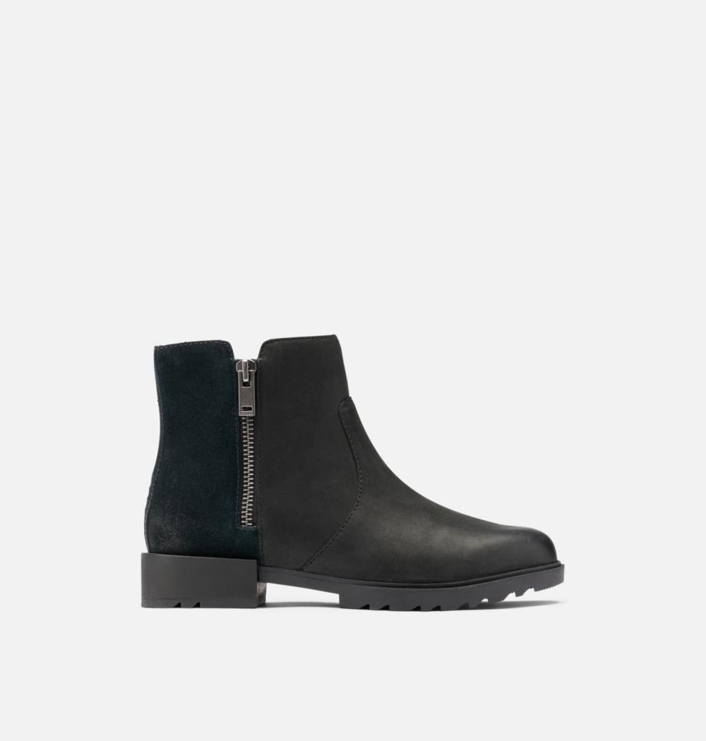 Sorel Women's Emelie™ II Zip Bootie - Black, Sea Salt
