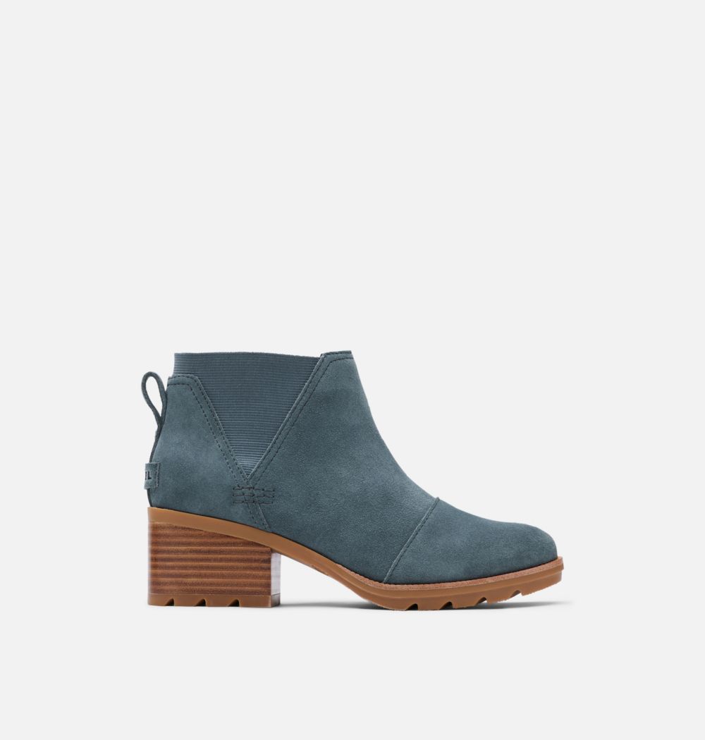 Sorel Women's Cate™ Chelsea Bootie - Uniform Blue, Gum 2