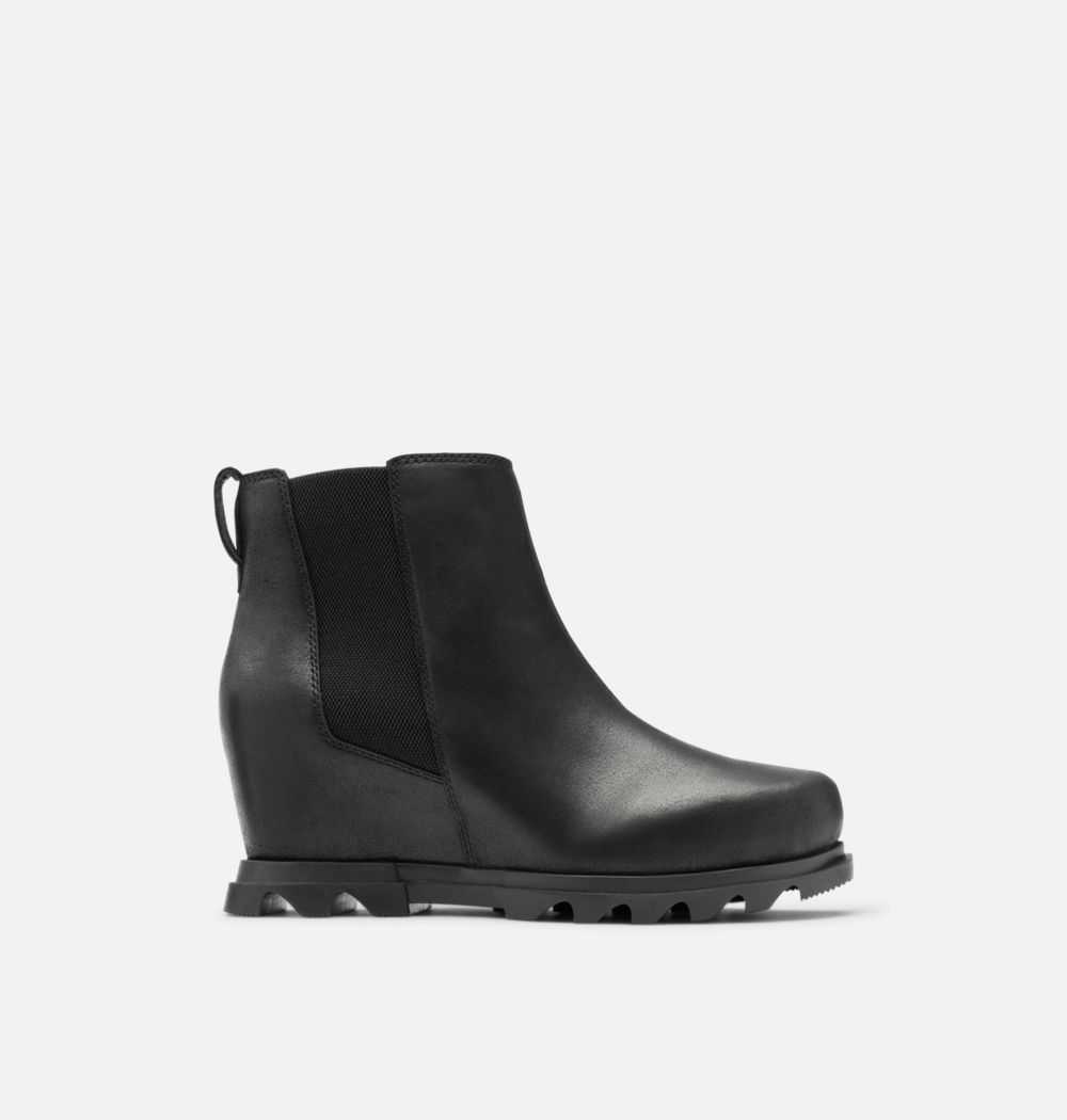 Sorel Women's Joan Of Arctic™ Wedge III Chelsea Bootie - Black, Sea Salt
