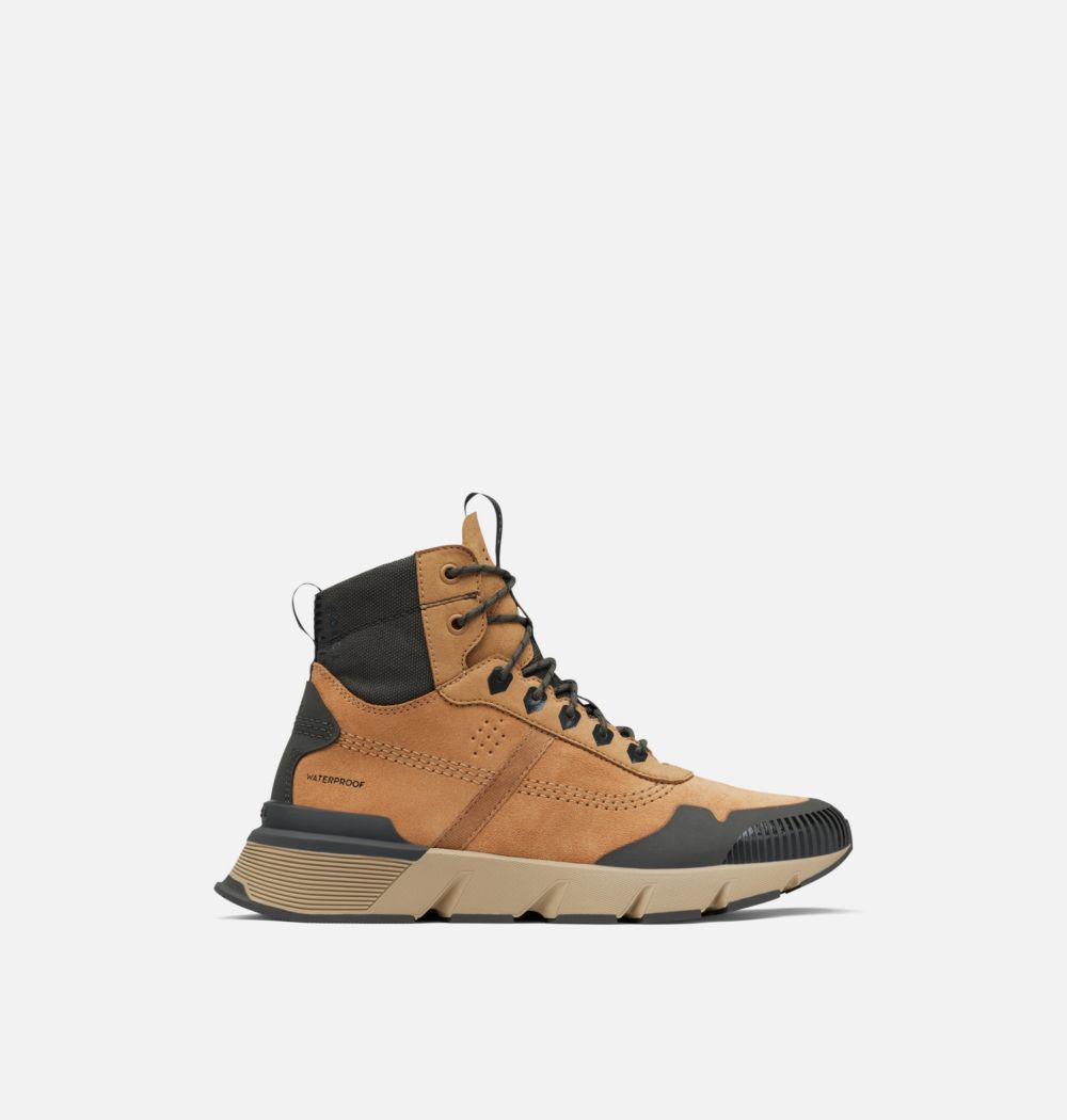 Sorel Men's Kinetic™ Rush Mid Sneaker - Tawny Buff, Sandy Tan