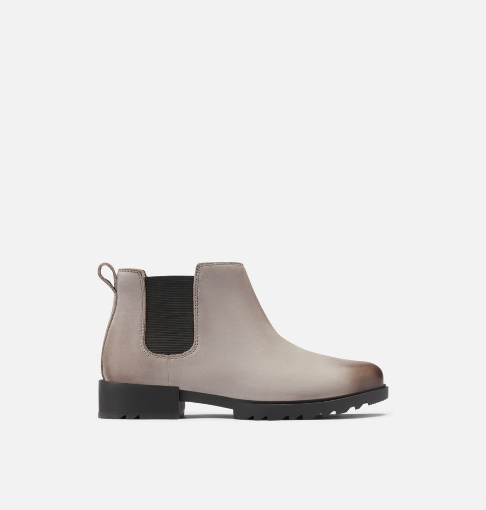 Sorel Women's Emelie™ II Chelsea Bootie - Quarry, Black