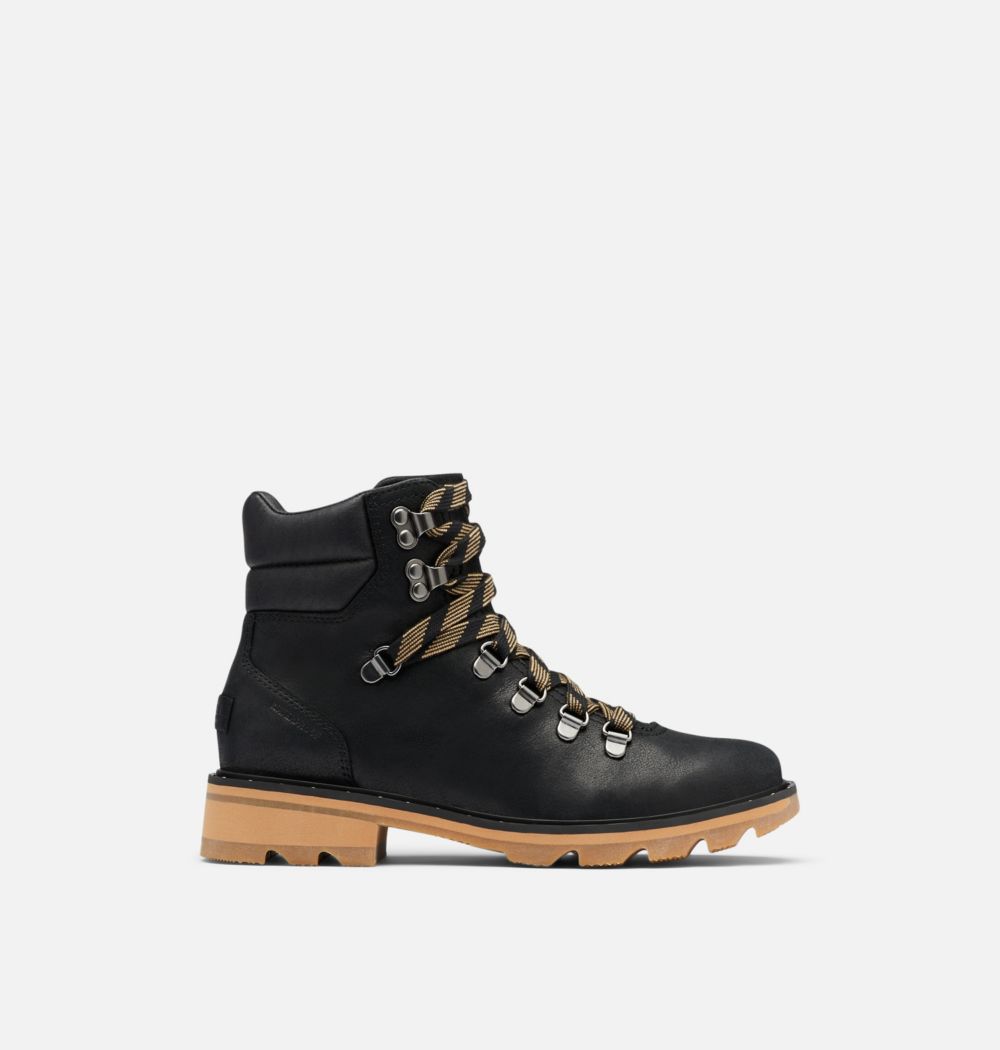 Sorel Women's Lennox™ Hiker Bootie - Black, Tawny Buff
