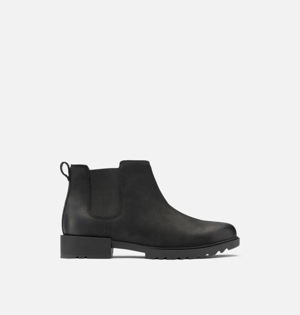 Sorel Women's Emelie™ II Chelsea Bootie - Black, Sea Salt