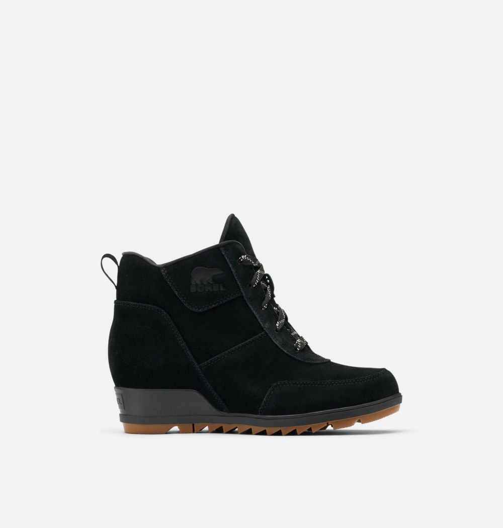 Sorel Womens Evie™ Sport Lace Bootie  - Black, Gum 10